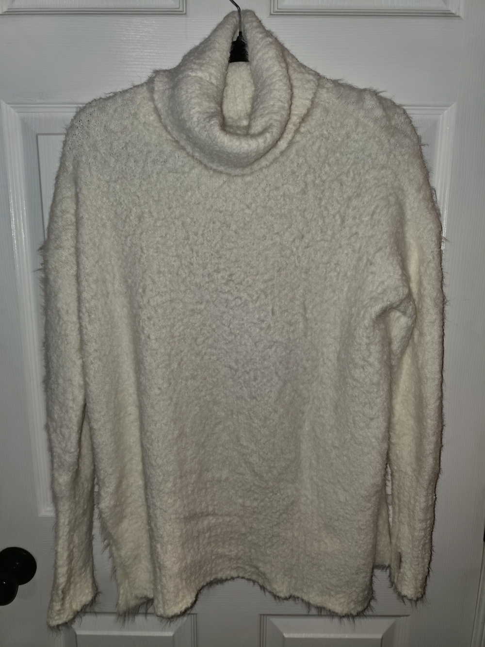 aerie Plush Cream Turtleneck Sweater